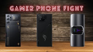 ZTE nubia Red Magic 9 Pro Vs Asus ROG Phone 8 Pro Vs Lenovo Legion Y90  Full Comparison [upl. by Solracnauj]