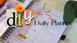 DIY Daily Planner  How to make your own planner from scratch using a notebook [upl. by Euginomod]