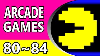 【1980  1984】 Top 50 80s Arcade Games  Alphabetical Order [upl. by Olenolin727]