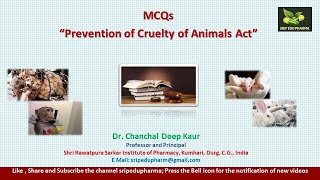 MCQs on Prevention of Cruelty of Animals Act [upl. by Aileahcim]