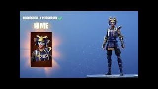 Playing Fortnite With new HIME skin [upl. by Arni]