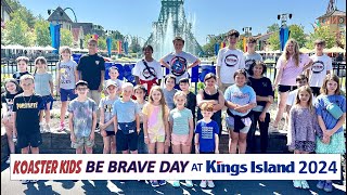 Koaster Kids BE BRAVE DAY at Kings Island 2024 [upl. by Skiest]