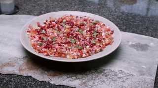 Tomato and Pomegranate Salad recipe from Plenty More by Yotam Ottolenghi [upl. by Zetnauq991]