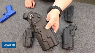 Safariland® Holsters  Levels of Retention 101 Level I  Level IV [upl. by Rayburn]