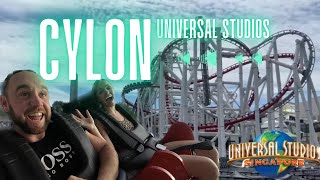 Cylon On ride in 4k Battlestar Galactica Universal Studios Singapore [upl. by Ynahteb]