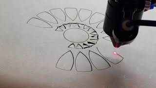 Corte en mdf de 3mm  IM 6040  Laser Co2  IparraguirreHnos [upl. by Lorilee]