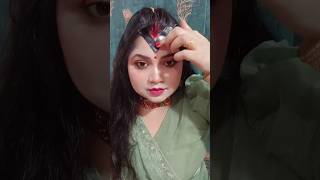 lets try Bengali style sindoor 😍youtubeshorts makeup foryou trending shortsfeed viralvideo [upl. by Ylrak]