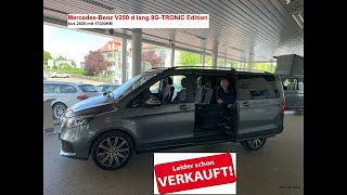 VERKAUFT  MercedesBenz V 250d EDITION lang Aut aus 2020 mit 17300KM [upl. by Mundy]