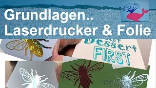 Grundlagen  Laserdrucker Laminiergerät und Folie [upl. by Cand]