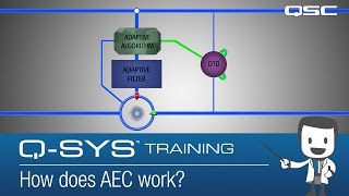 QSYS Teleconference  Part B How does AEC work [upl. by Rdnaskela]