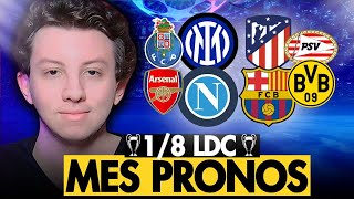 🏆 MES 4 PRONOS 8ème Ligue des Champions  NaplesBarça  InterAtletico [upl. by Eiluj]