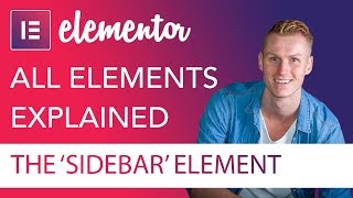 Sidebar Element Tutorial  Elementor [upl. by Bar]