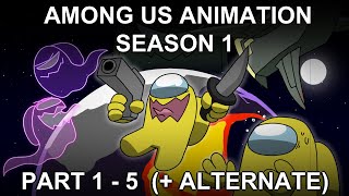 Among Us Animation Season 1  Part 1  5  AlternatePart1 [upl. by Tlevesor493]