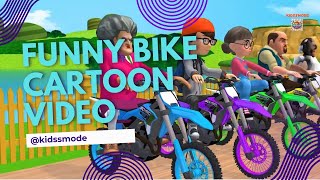 bike cartoon video cartoon bike video animation video [upl. by Rosalynd]