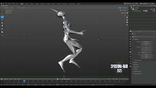 Making of SpiderMans🕷 jump off ledge animation  Blender🔥🔥 [upl. by Ydollem]