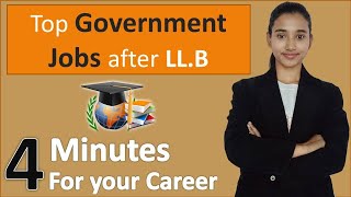 Government Jobs after LLB scope of LLB 2020 [upl. by Anaela]