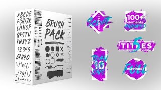 Brush Pack  Free Download After Effects Templates  Brush effect Text Animation [upl. by Arun]