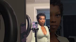 Cutting my wig into a pixie🥰 fyp pixie pixiehaircut curlywig influencer hairtok hairtutorial [upl. by Egroej444]