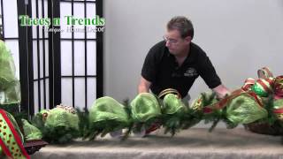 How To Decorate a Garland for Christmas  Trees n Trends  Unique Home Decor [upl. by Cristoforo60]