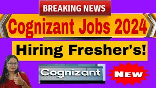 Cognizant Off Campus Drive 2024  Hiring for Freshers as Graduate Trainee [upl. by Ashien]