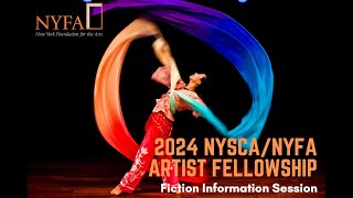 2024 NYSCANYFA Artist Fellowship Fiction Information Session [upl. by Fernande]