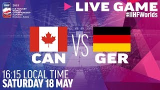 Canada vs Germany  Full Game  2019 IIHF Ice Hockey World Championship [upl. by Sydelle57]