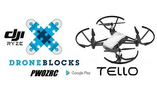 DRONE BLOCKS APP FOR DJI RYZE TELLO 2019 [upl. by Konstanze833]