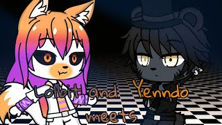 Lolbit and Yenndo meets gacha life FNAF Lolbit X Yenndo [upl. by Narret]