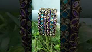 Blue and violet Bangles 💙💜 at Rs 199  Delivery charges WhatsApp8124396046 [upl. by Liddy]