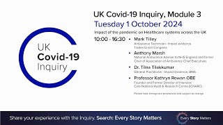 UK Covid 19 Inquiry  Module 3 Hearing  1 October 2024 PM [upl. by Rebekkah370]