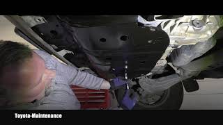 Toyota Tundra Installing Factory Skid Plate [upl. by Kreitman]