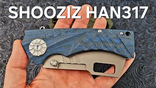 Best BUDGET overbuilt FOLDER  Shooziz HAN317 Folding Cleaver knife knifeskills shooziz [upl. by Rehoptsirhc]