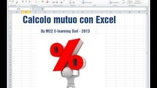 Calcolo Mutuo Con Excel [upl. by Chara]