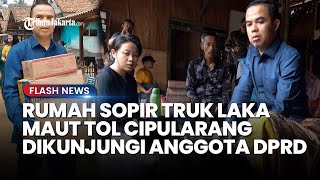 Rumah Sopir Truk Picu Laka Maut Tol Cipularang KM 92 Purwakarta Disambangi Anggota DPRD Banten [upl. by Hgielsel]