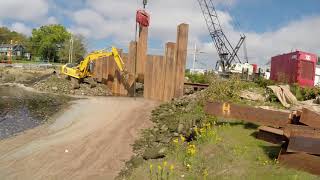 Building A Cofferdam  Time Lapse Part Three [upl. by Melicent]