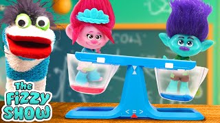 Fizzy And Trolls Poppy amp Branch Explore What Weighs More With Slime  Fun Videos For Kids [upl. by Norty]