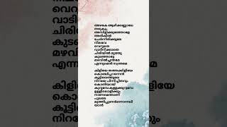 Kiliye song lyrics malayalamsonglyrics armmovie armsongs song [upl. by Ailerua832]