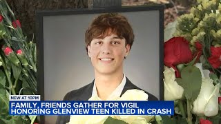 Vigil held for high school student killed in tragic Glenview crash [upl. by Arbed]