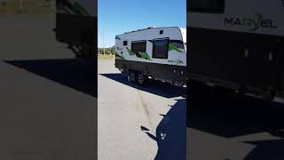 90° tight reverse park with a caravan [upl. by Leibrag737]