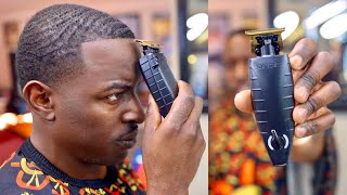 ANDIS GTX EXO TRIMMER REVIEW  FULL 360 WAVE SELF HAIRCUT [upl. by Umeh]