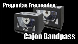 Preguntas Frecuentes Cajon Bandpass [upl. by Nytsirc]