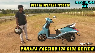 Yamaha Fascino 125 Hybrid Tamil Ride Review [upl. by Helbon720]