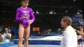 Dominique Moceanu Uneven Bars  1995 US Gymnastics Championships  Women  Event Finals [upl. by Stalder185]