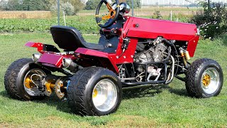 Making Crazy Lawn Tractor 600cc 100Hp [upl. by Esinej]