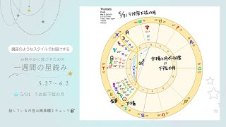 【一週間の星読み】2024年527～62（531の魚座下弦の月も解説しています） [upl. by Treblah]