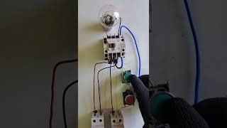 How to connect contactor with holding circuit [upl. by Thatch]