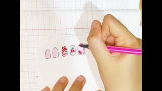 Paper DIY  Nails paper  Nails [upl. by Aicilyhp]