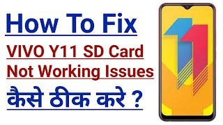 SD Card Not Working In VIVO Y11 Problem Solved  SD Card Unavailable Problem In VIVO Y11 [upl. by Aprilette]