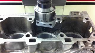 Porsche Block being machined for Darton MID Sleeves [upl. by Halle]