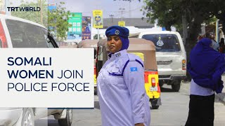 Somali women break barriers by entering the police force [upl. by Shanks509]